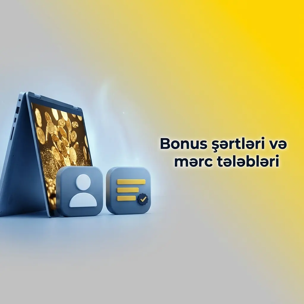 Bonus şərtləri, mərc tələbləri və kampaniya qaydalarını göstərən məlumat kartları