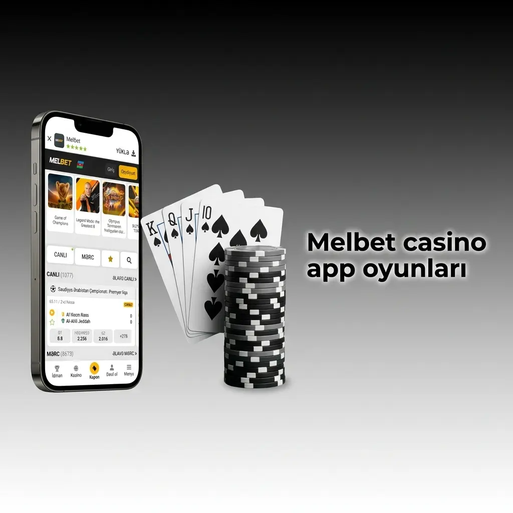 Melbet casino app-də slot, canlı dealer, crash və masa oyunları mobil filtr və provayder axtarışı ilə