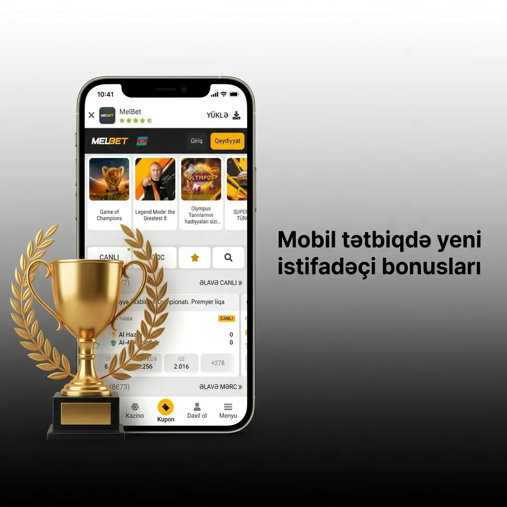 Melbet mobil tətbiqində yeni istifadəçilər üçün idman və kazino depozit bonusları