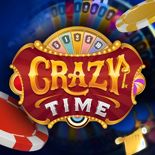 Melbet canlı kazino bölməsində Evolution tərəfindən təqdim edilən Crazy Time şou oyunu.