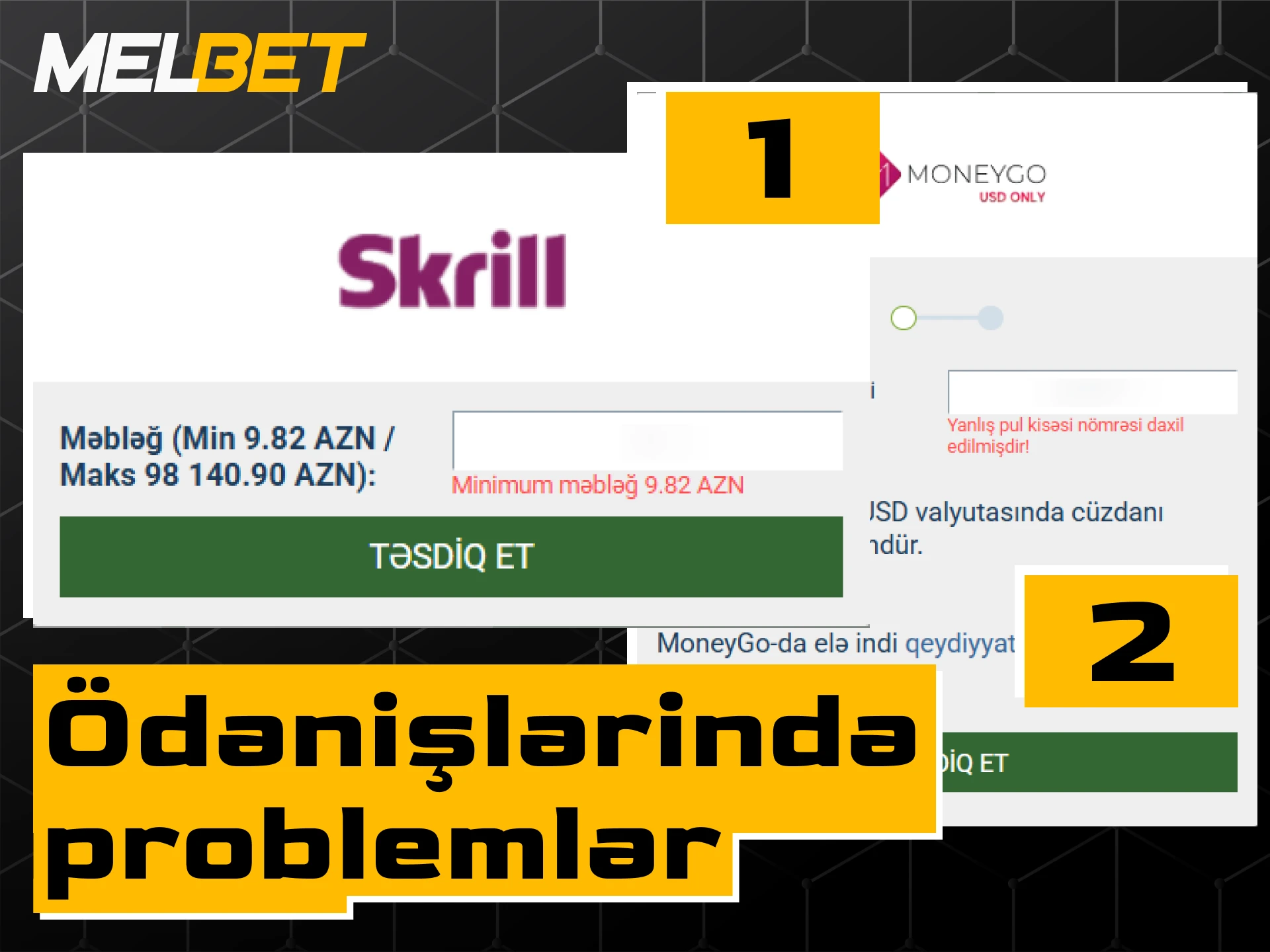 Melbet pul köçürmələri və ödənişlərdə yarana bilən problemlər və onların həlləri.
