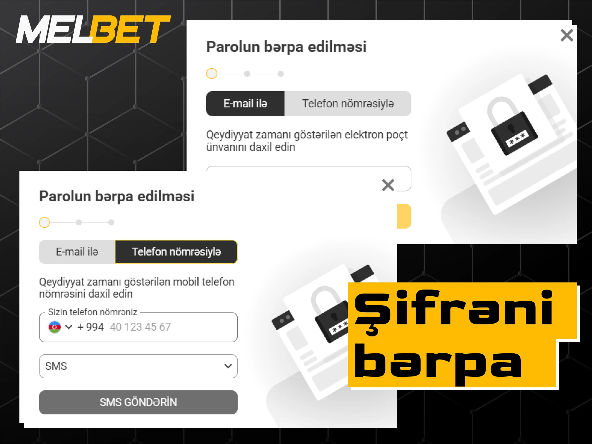 Melbet hesabında unudulmuş şifrəni bərpa etmək və hesaba təkrar daxil olmaq.
