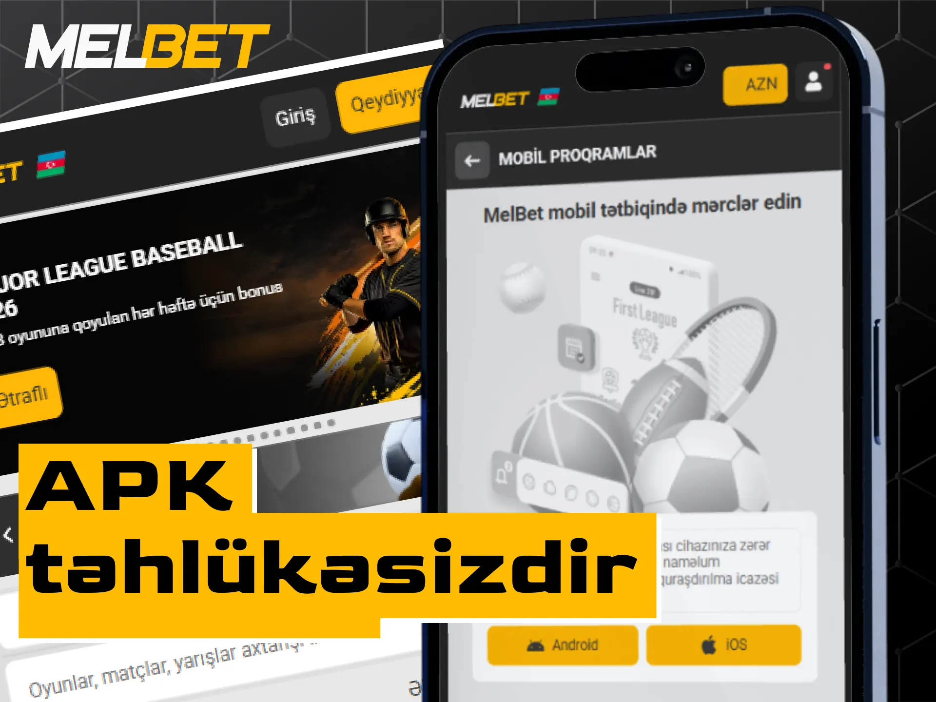 Android üçün rəsmi Melbet APK faylını yükləməyin təhlükəsizliyi və zəmanəti.
