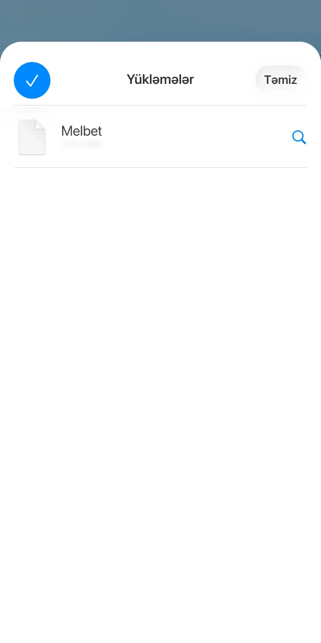 iOS cihazınızın parametrlərində Melbet tətbiqi üçün tələb olunan icazələri təsdiqləmək.