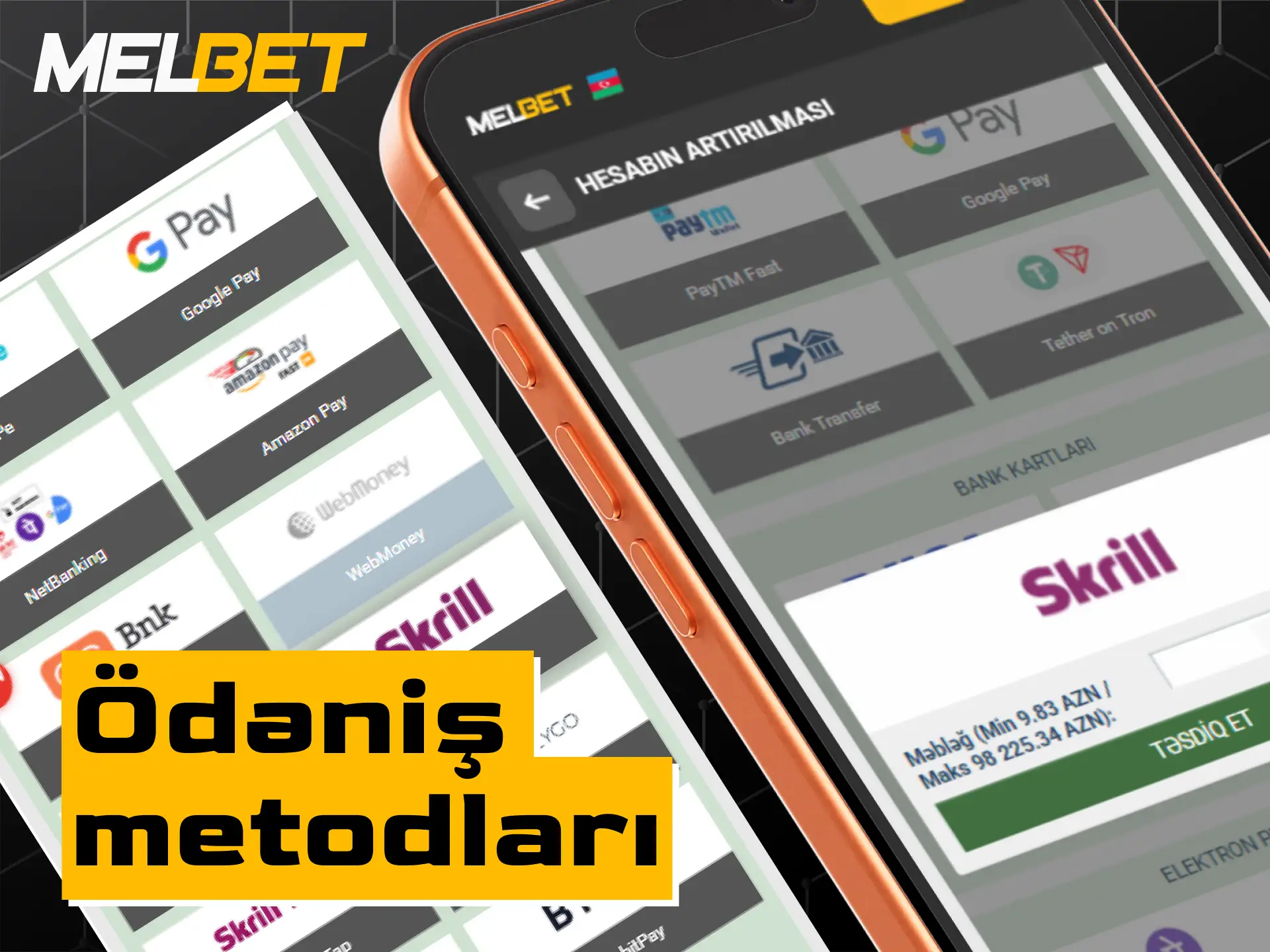 Azərbaycandakı istifadəçilər üçün Melbet tətbiqində depozit və çıxarış metodları.